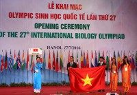 Đoàn Việt Nam trong lễ khai mạc IBO 2016
